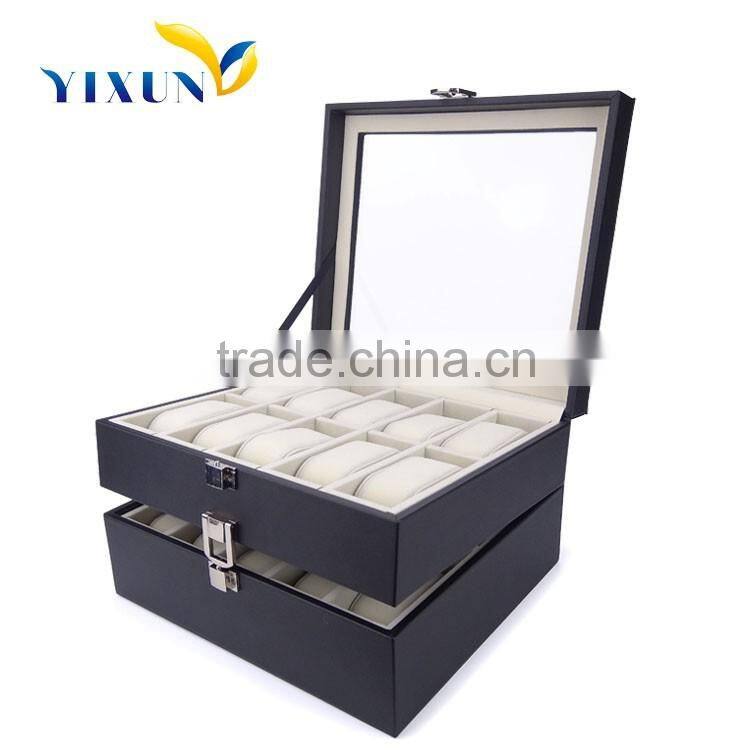 Luxury Padded Paper Watch Box Custom Logo Watch packaging Box With Insert