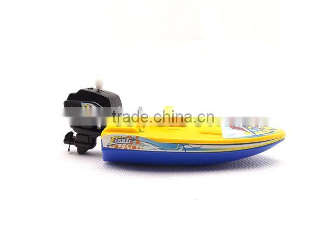 Mini plastic wind up toy rowing boat