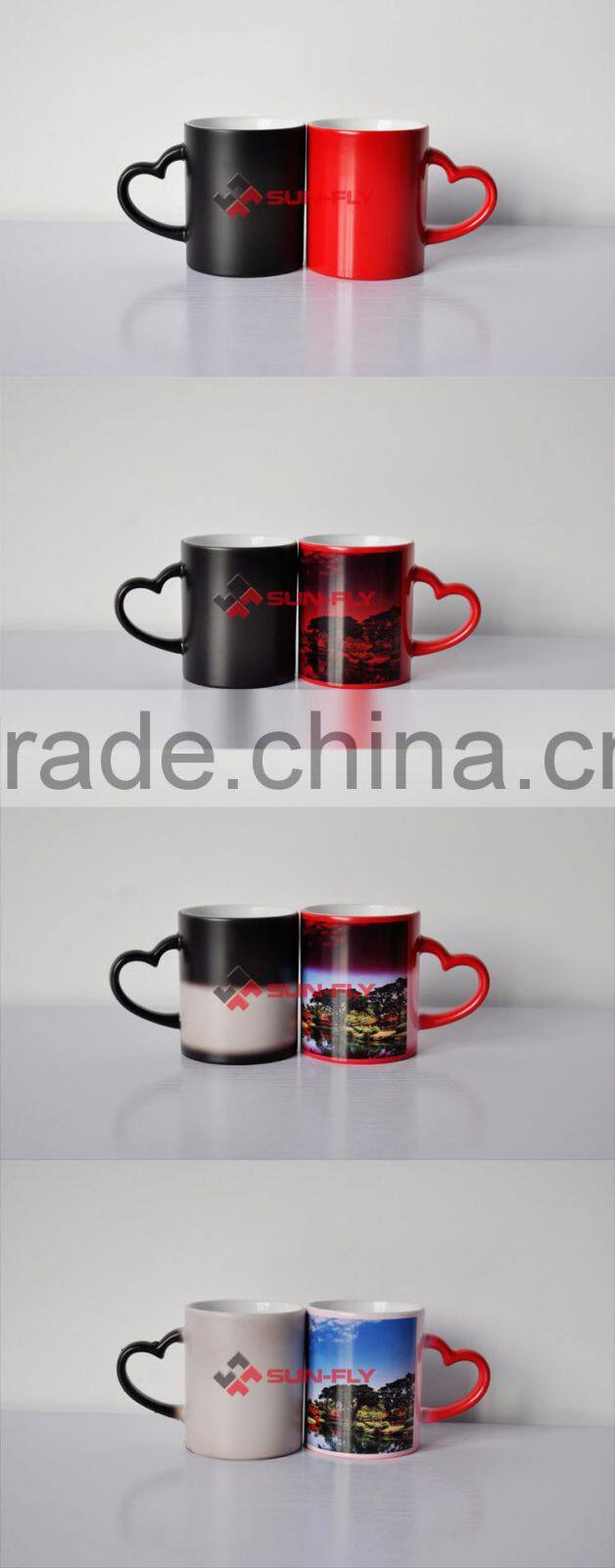 11oz Heart Handle Color Changing Mug(Matte)