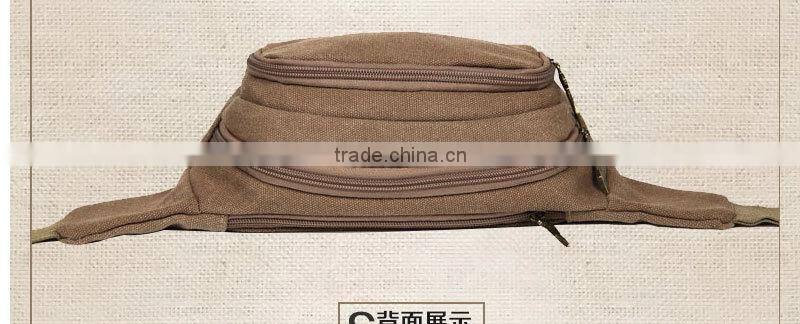 YA Casual Fashion Canvas Waist Packs, Sports Men Pouch Bag Money Belt, Pochete Fanny Pack Bolsa Cintura