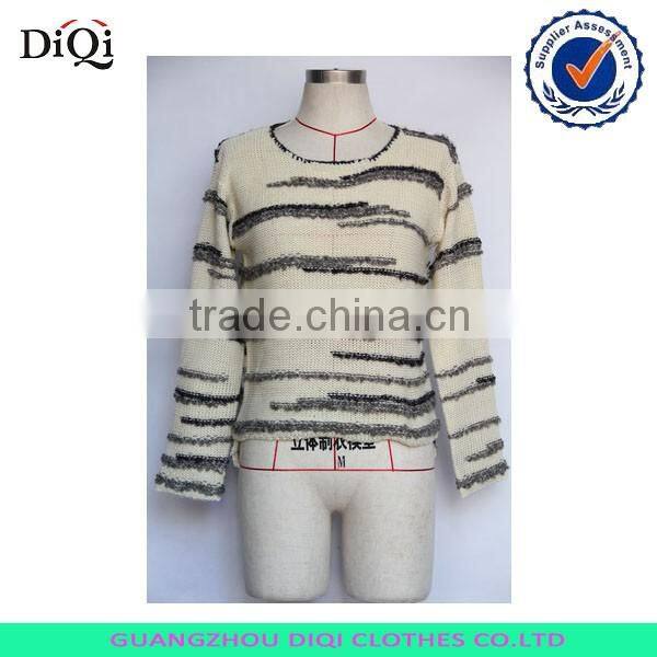fashion sweater knitting models printed knitwear for women