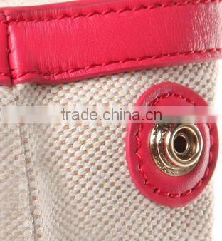 Custom unique fashion canvas cross body handbag ,women's leather shoulder bags