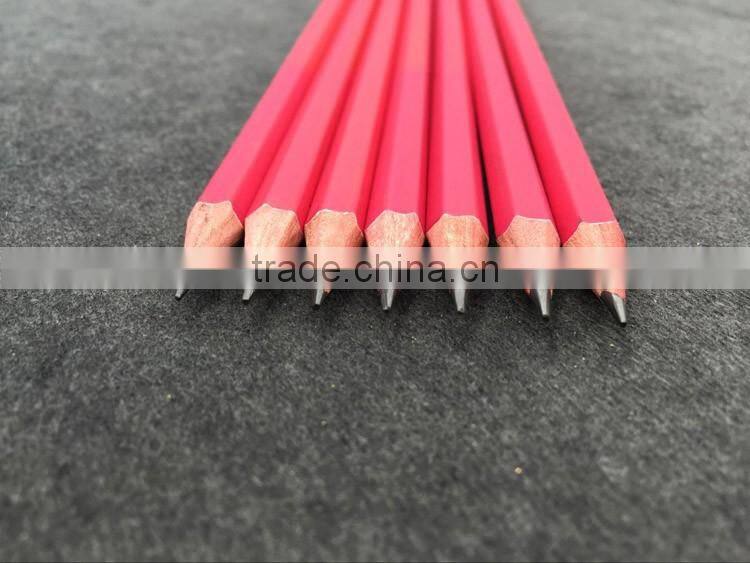 High quality HB hexagonal rubber tip 7 inch wooden lapices Pencil