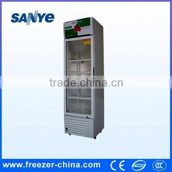 commercial single glass door refrigerator for beverage