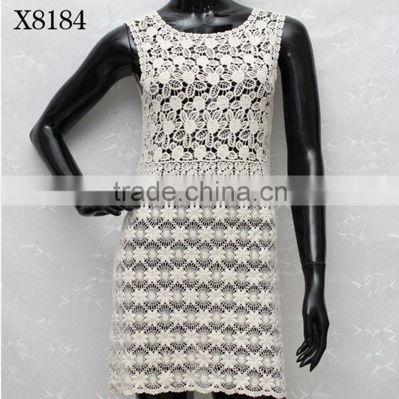 Sweet Girls Women's Lace Shirt Tiered Top Sleeveless T-shirt