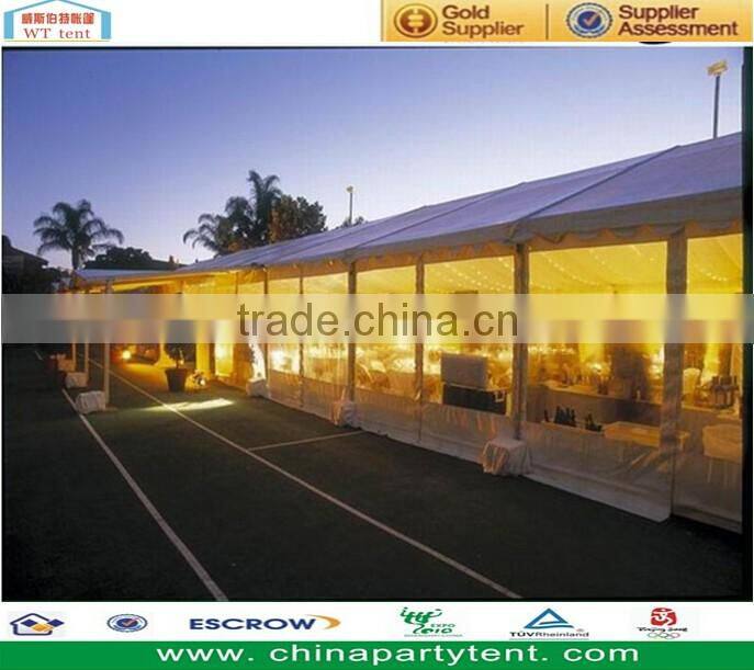 Luxury tent wedding party tent with glass walls