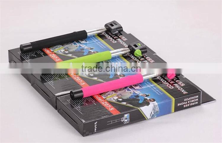 Handheld selfie stick with bluetooth remote shutter and monopod, wireless monopod selfie stick