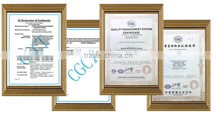 wholesale china market 320Kg/h with CE ISO Certificationgood quality hdpe plastic extruder
