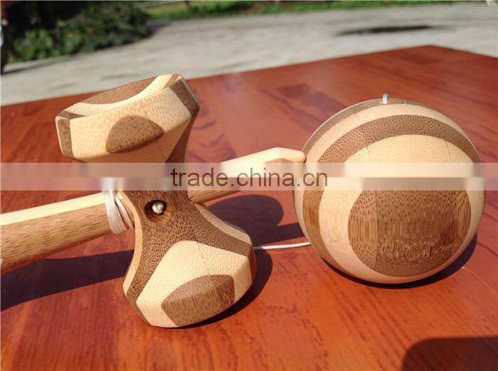 Factory custom natural bamboo kendama