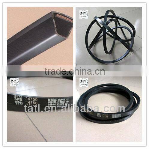 Rubber vee belt wrap vee belt