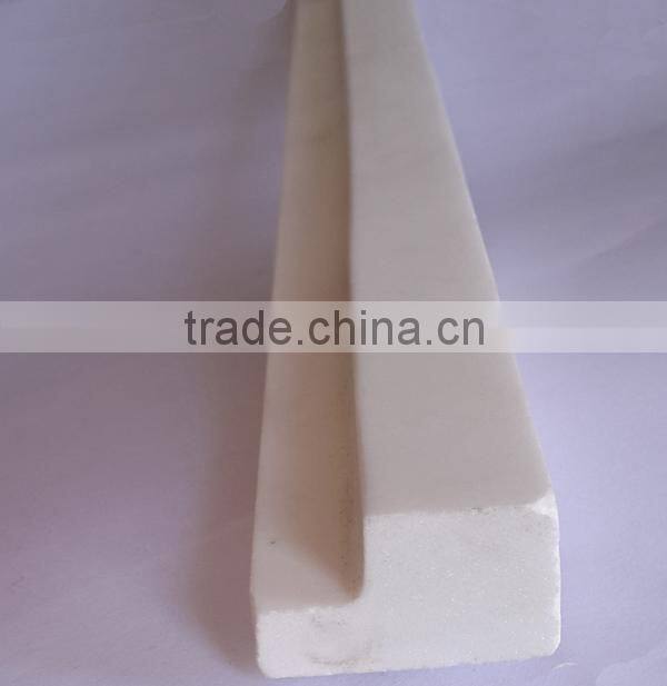 White marble skirting and border line