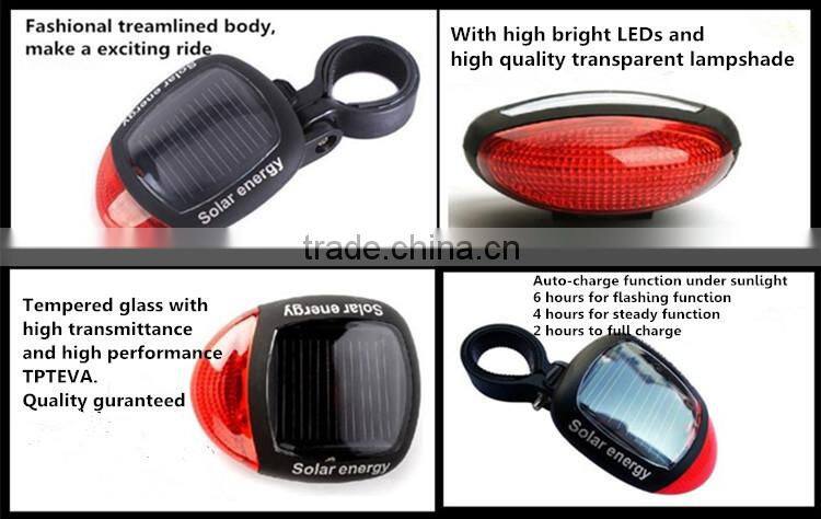 hot sale nice well bike solar light with reasonable price