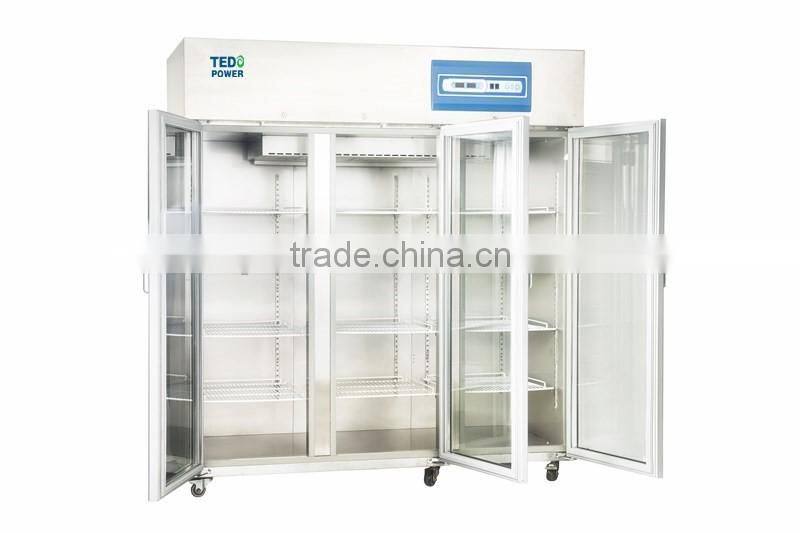 3door Large capacity Medical Refrigerator CFC Free Lab Refrigerator