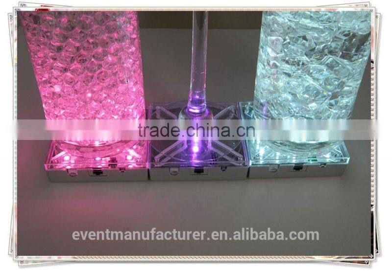 Hot sale RGB centerpieces light party led light base vase for party decoration
