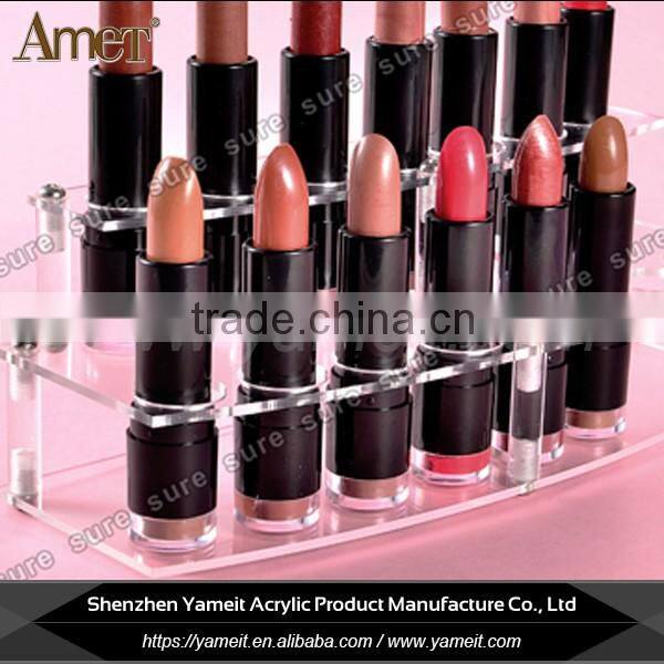 Custom shape transparent acrylic cosmetic store display manufacturer