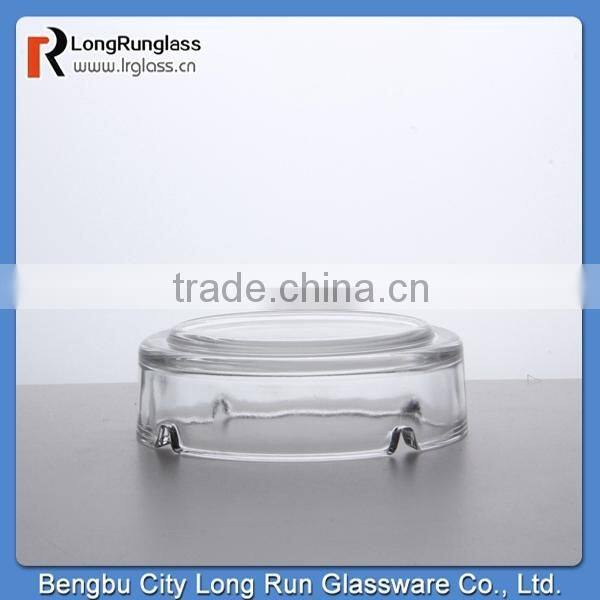 LongRun 90g round transparent cigarettes glass ashtray glassware wholesale
