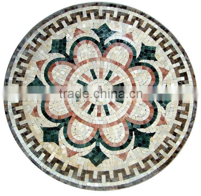 Water jet mosaic tile for customized