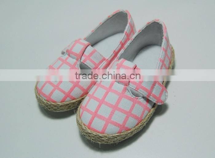 2016 baby canvas shoes girls espadrilles cheap wholesale cute jute sole shoes