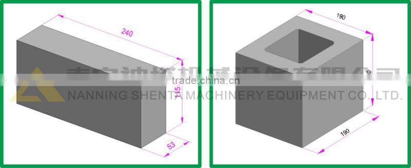 new China technology export QTJ4-40 concrete brick cement block making machine