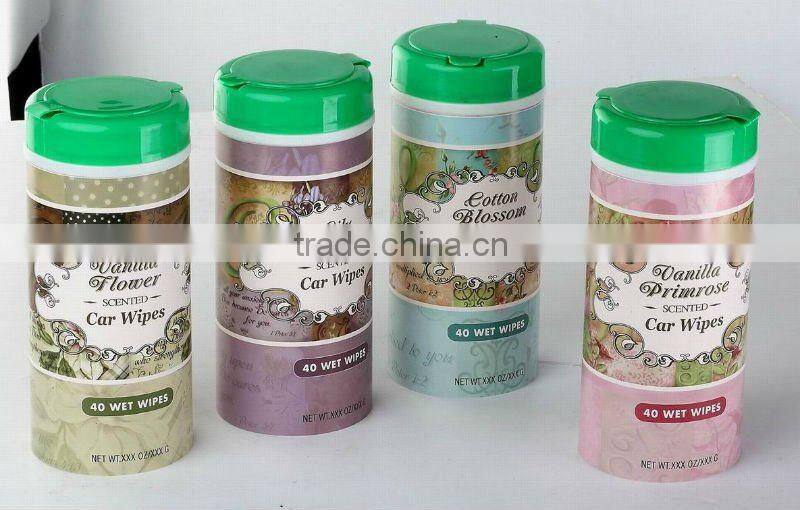 car leather wet wipe, wet cleaning cloth