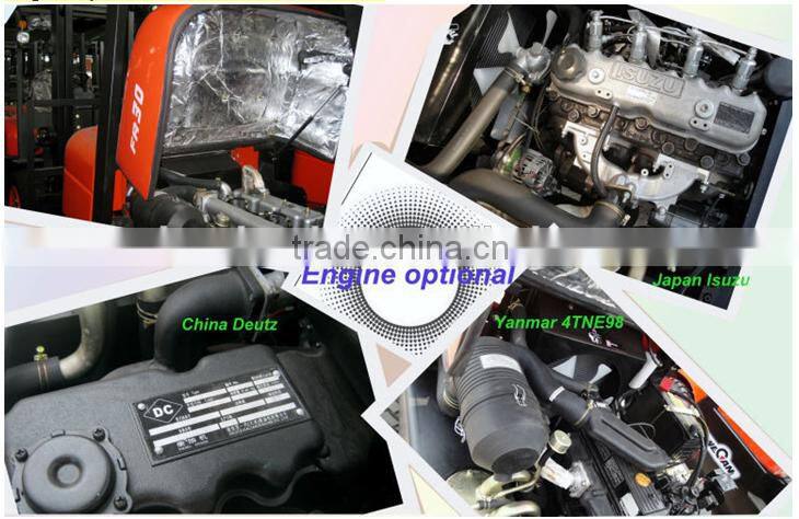 Capacity 2.5T Four-wheel Drive Counterbalanced China Diesel Forklift Truck