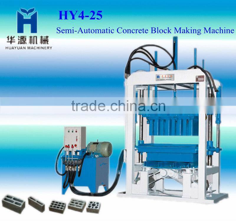 Huayuan QT4-40 The most potential used concrete block making machine mobile concrete block machine