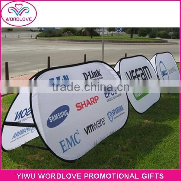 2016 China hot sell new items 100% polyester A frame pop out banner,dye sublimation folding custom pop up banner for advertising