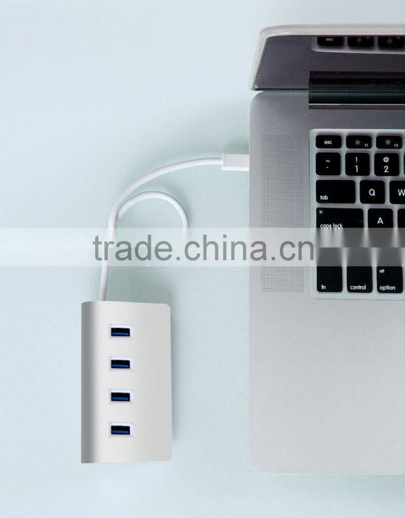 High performance type-c hub, 4 port usb-c hub change to usb 3.0 hub