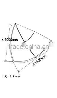 Professional design curved aluminum wall cladding decoration