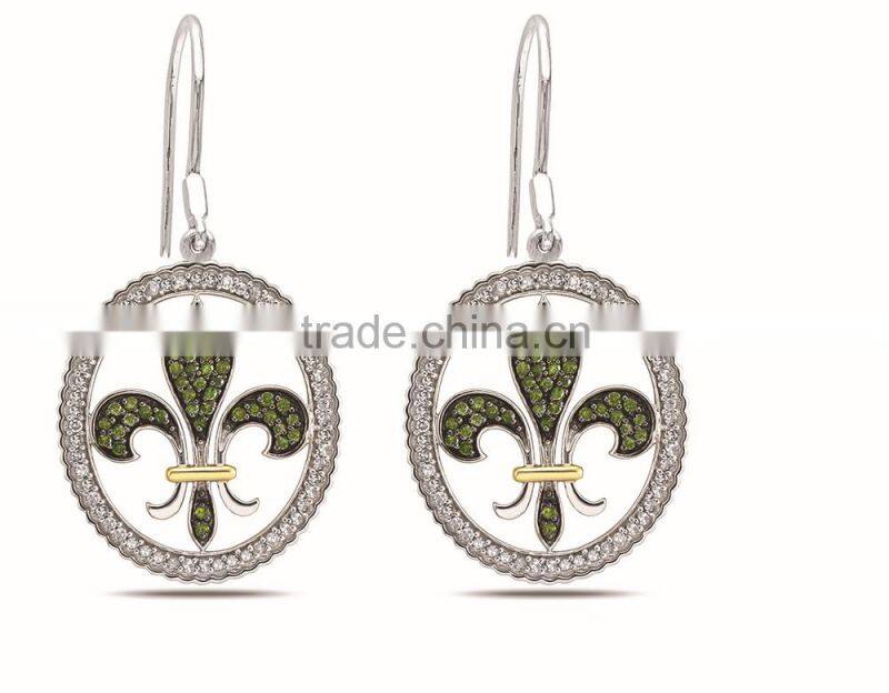 Micro pave setting silver pendants, Tree of life pendant