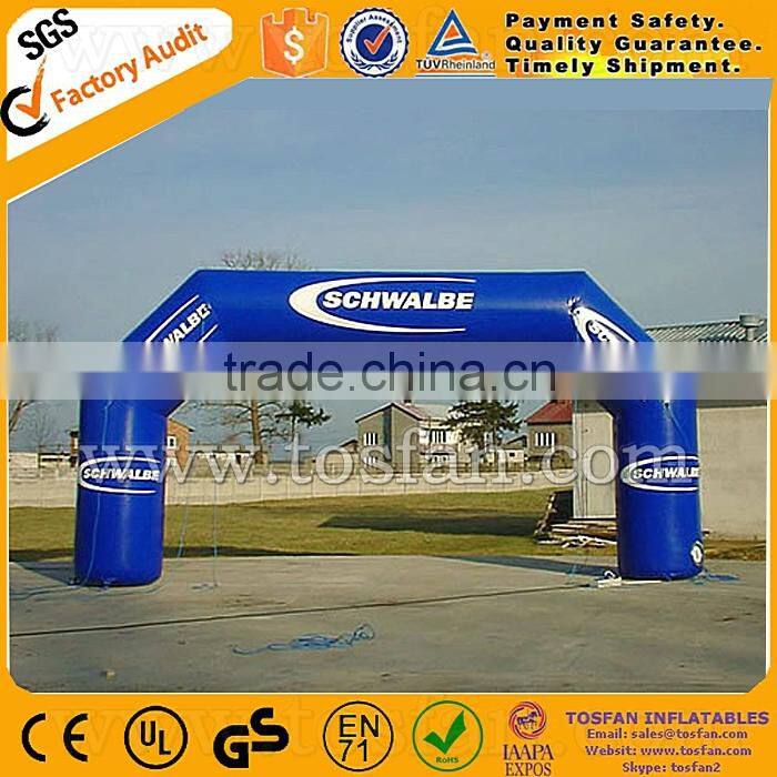 Custom Logo printing inflatable welcome archway F5038