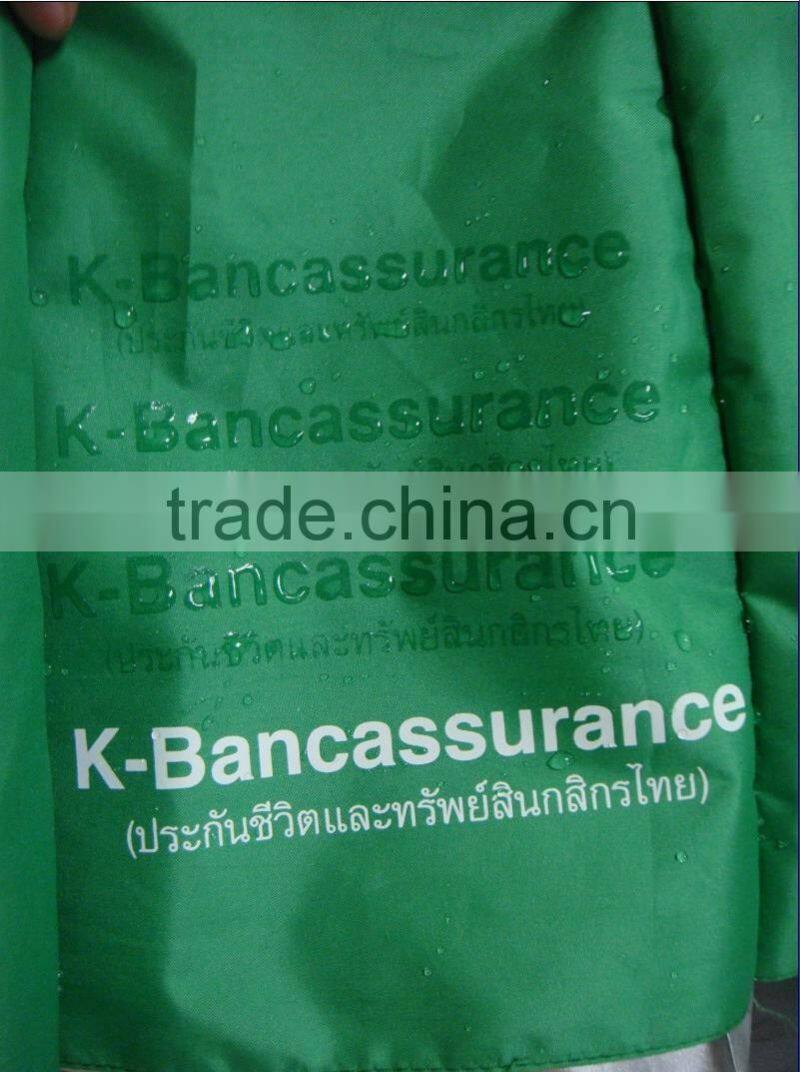 22"16k watermark printing umbrella,walking stick rain umbrella,crutch umbrella