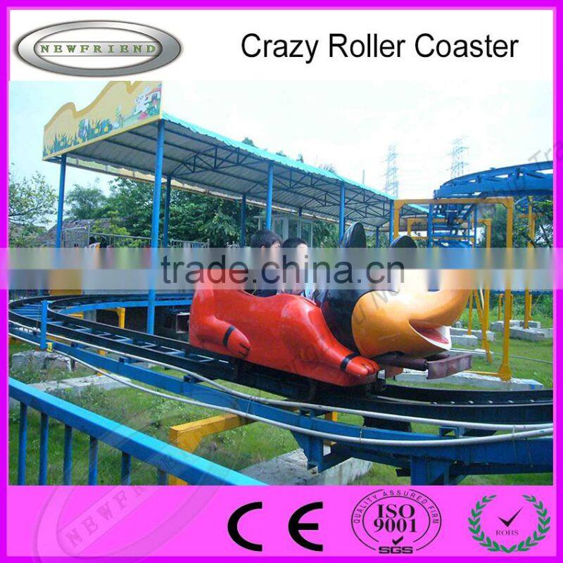 Amusement ride Roller Coaster Crazy Mouse train for hot sale with low price
