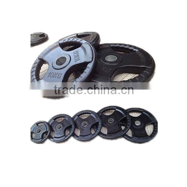 Commercial Tri-grips Rubber Weight Plates in Weight Lifting AM06