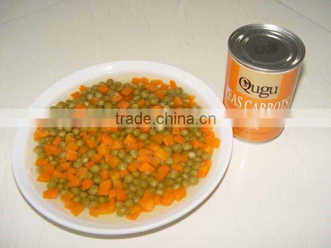 cheap price 3000g canned peas and carrots