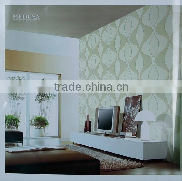 Chinese cheap Italy design 3d vinyl wallpaper for living room