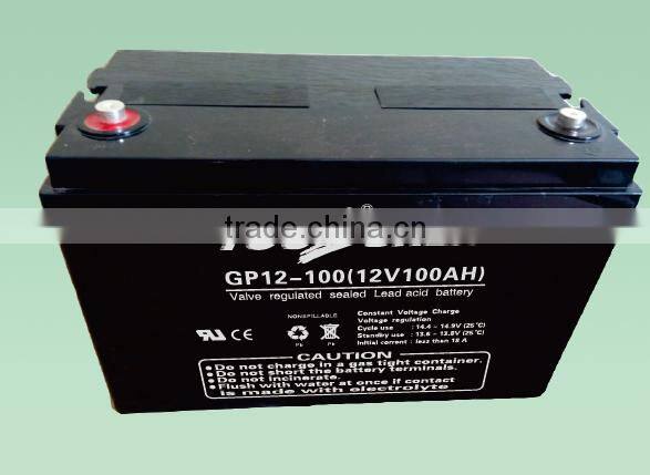 12v100ah Sealed Lead Battery Rechargeable Solar Battery AGM Deep Cycle UPS Battery