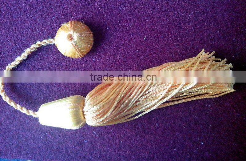 Custom Embroidered Honours Cap with Silver Braid & Tassel, Black / Grey Velvet