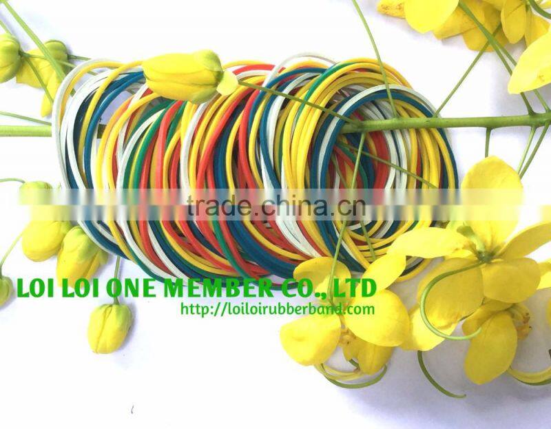 Wholesale rubber band for money - Size 18 Durable Wide Solid White Color Natural Rubber Band Unbreakable and Elastic