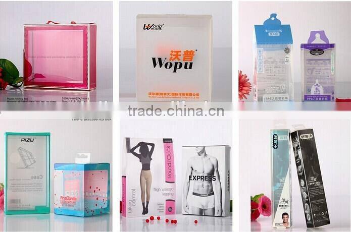 Hot selling !!!new design clothing packaging box,plastic box