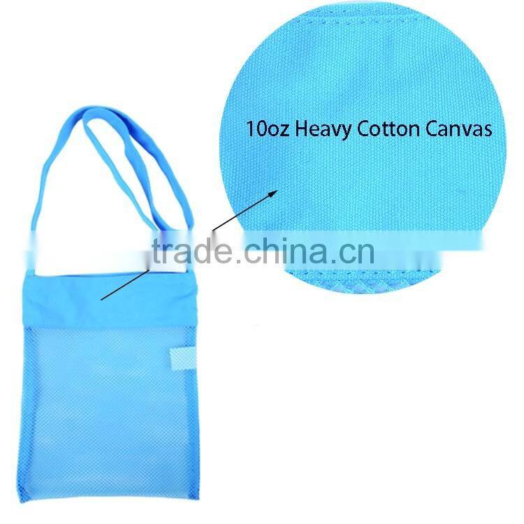 FFA-82 new product MOQ 10pcs wholesale Children PURE COTTON big size Shell Collection Bag, promotion children beach tote