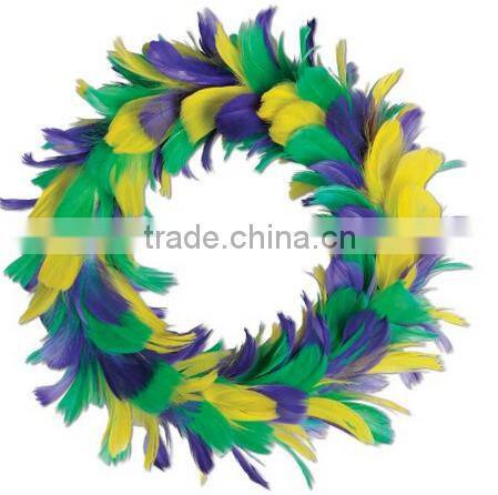 Feather Wreath (rainbow) Party Accessory