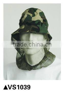 2016 new camo nylon mosquito mesh head net for outdoor activities