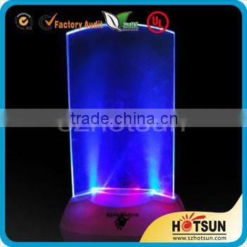 acrylic bottle display rack with LED light