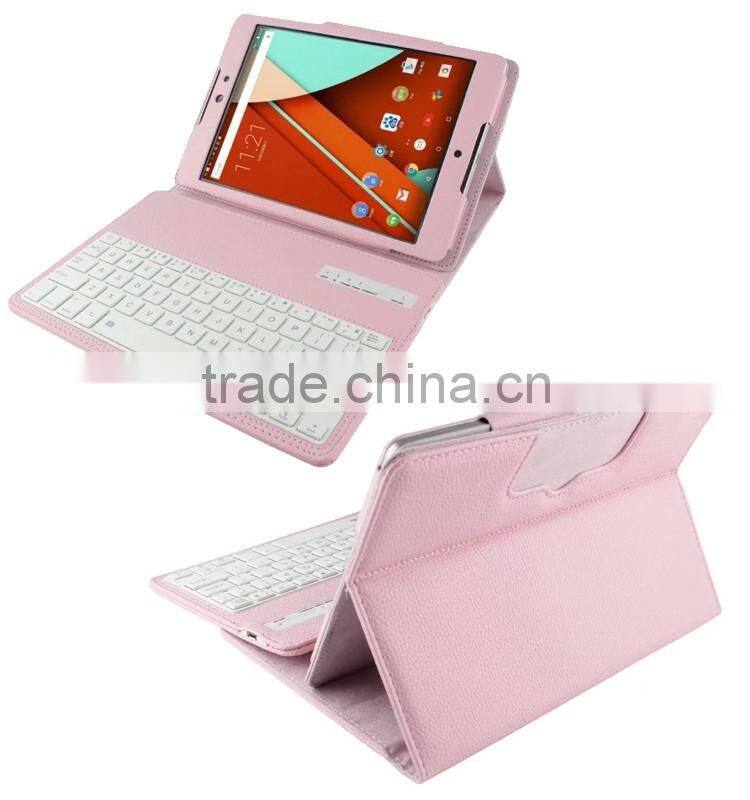 For Google HTC Nexus 9 Removable Wireless Bluetooth Keyboard With PU Leather Case Stand Cover