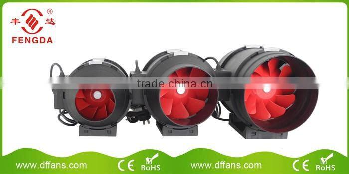 150mm Black Plastic Mixed Flow Fan