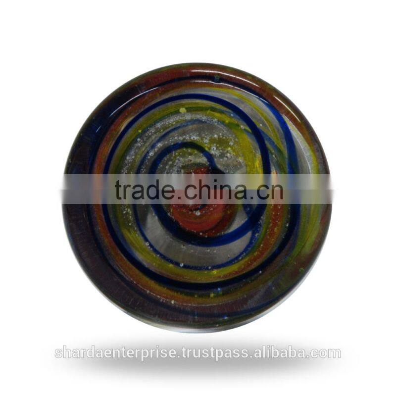 Cut Glass Purple Color Knob
