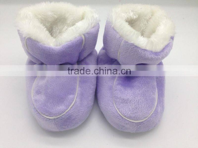 Soft Sole Purple Baby Booties Baby Snow Boots Shoes