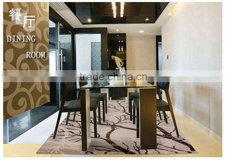 2016 hot sale purple silk shaggy carpet carpet underlay hotel carpet