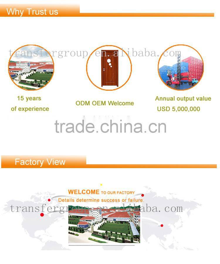 solid wooden doors with pvc coating swing style door